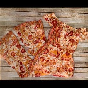 Free People Carmen Off-the-Shoulder Jumpsuit NWOT